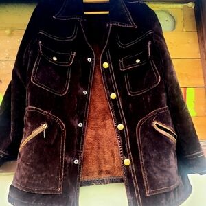 1960s, early 70s heavy velvet jacket!
